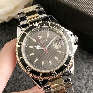 Rolex Two-Tone Black Dial Men’s Watch